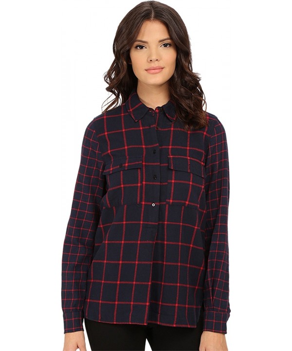 BLANKNYC Blank Womens Plaid Button up