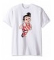 T Line Graphic T Shirt White Large