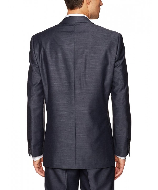 Men's Solid Regular Fit Suit Separate Jacket - Mid Grey - C317Z3KIOWK