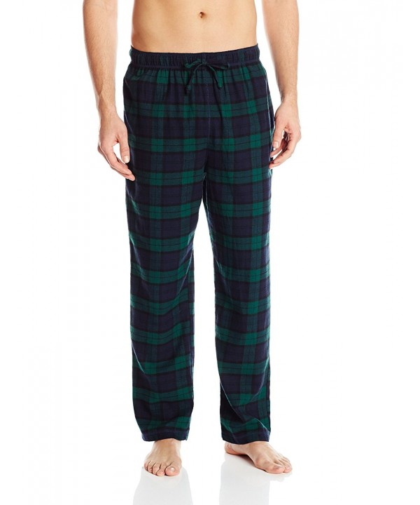 Men's Pajama Set with T-Shirt and Tartan-Plaid Pant - Navy - CP125KT4O59