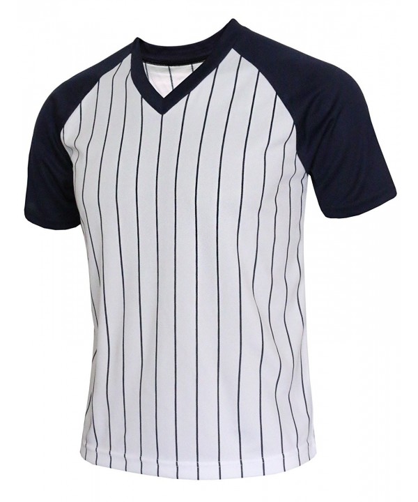 BCPOLO Stripe Athletic T Shirt Navy XL
