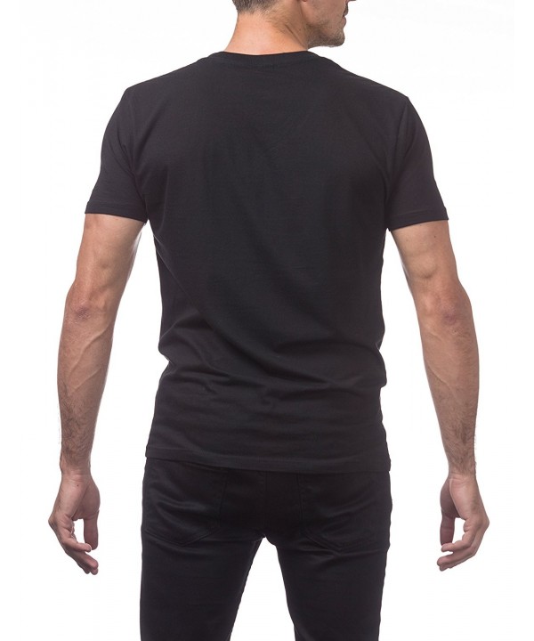 Men's Lightweight Ringspun Cotton Short Sleeve V-Neck T-Shirt - Black ...