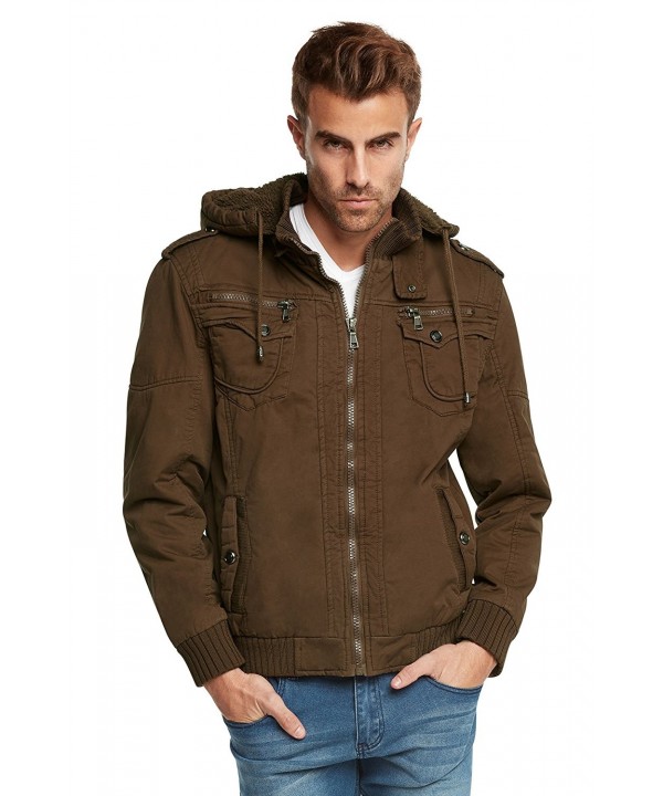 Maximos Sherpa Sahara Hooded Jacket Brown Medium