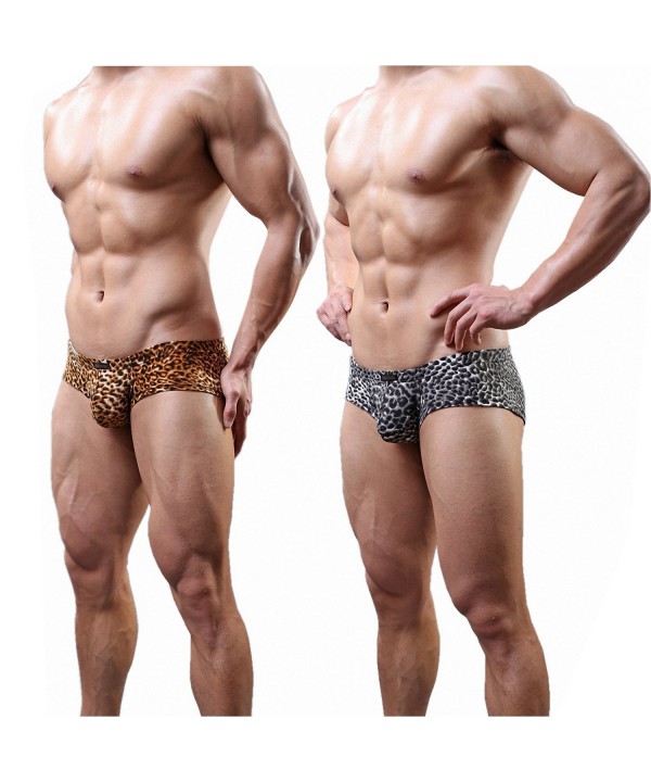 iooico Underwear Leopard Convex Underpants