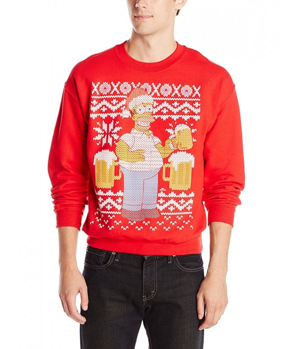 Simpsons Mens Christmas Sweatshirt X Large