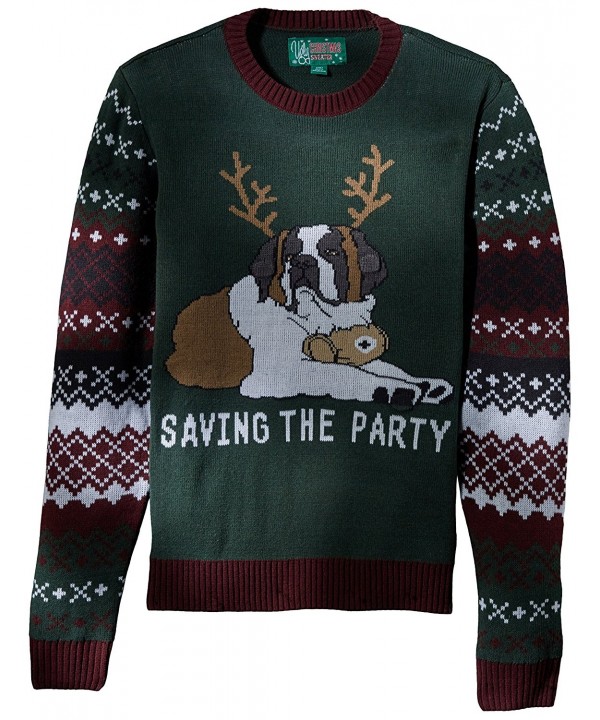 Ugly Christmas Sweater Light up Saving Evergreen