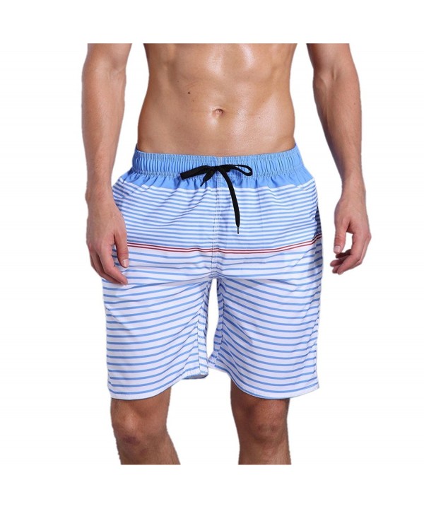ORANSSI Trunks Bathing Striped Pockets