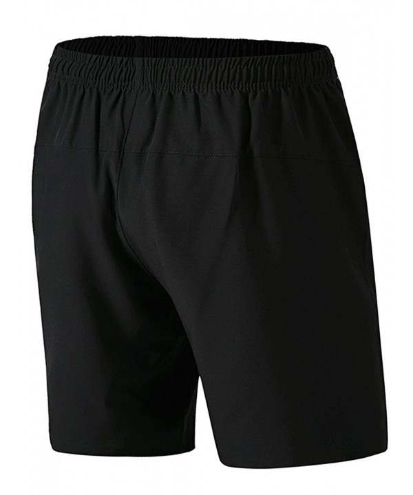 Mens Workout Quick Dry Shorts - Black - CK182GXLM6N