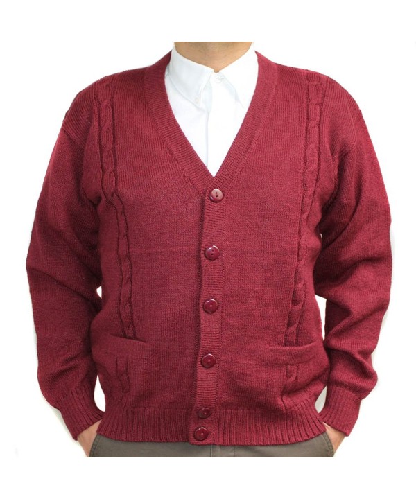 CELITAS DESIGN Cardigan Sweater Burgundy