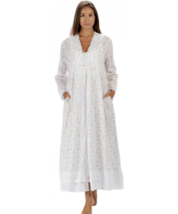 100 Cotton Ladies Robe Housecoat