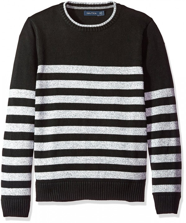 Nautica Sleeve Stripe Crewneck Sweater