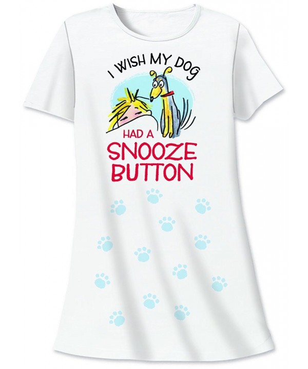 Nightshirt Says Wish Snooze Button
