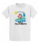 Koloa Surfing Santa Claus T Shirt White
