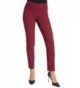 Leather Skinny Stretch Pants Bordeaux