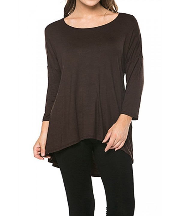 Brightly Essential Rayon Tunic Brown