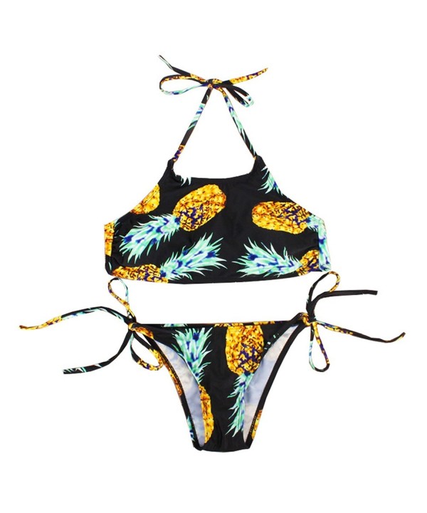 Ebetterr Pineapple Printed Swimsuit Bathing