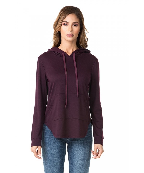 iliadusa 7023 Long Sleeve Fleece Pullover Hoodie Sweatshirt For Women ...